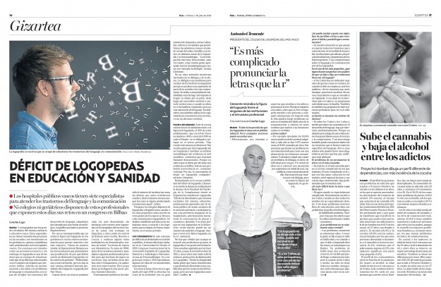entrevista-deia-antonio-clemente Antonio Clemente logopeda y psicólogo en Bilbao